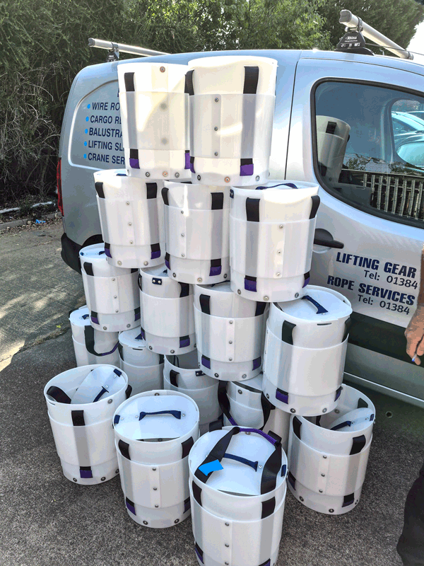 rigid lifting bags with lids for fittings